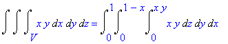 Int(Int(Int(x*y,x = V .. ``),y = `` .. ``),z = `` ....