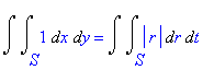 Int(Int(1,x = S .. ``),y = `` .. ``) = Int(Int(abs(r),r = S .. ``),t = `` .. ``)