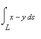 Int(x-y,s = L .. ``)