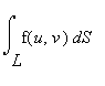 Int(f(u,v),S = L .. ``)