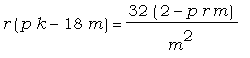r*(p*k-18*m) = 32*(2-p*r*m)/(m^2)