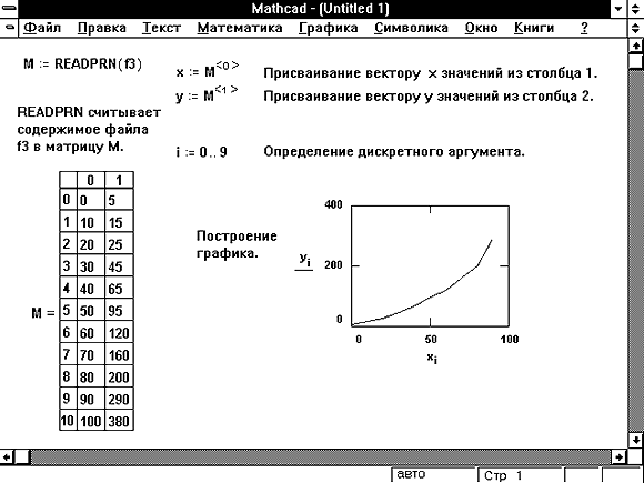 Как рисовать в маткаде