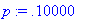 p := .10000