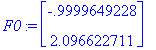 F0 := matrix([[-.9999649228], [2.096622711]])