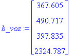 b_voz := matrix([[367.605], [490.717], [397.835], [...