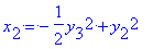 ``[2] = -1/2*y[3]^2+y[2]^2