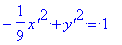 -1/9*`x'`^2+`y'`^2 = 1