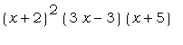(x+2)^2*(3*x-3)*(x+5)
