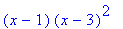 (x-1)*(x-3)^2