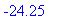 -24.25